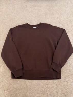Aritzia Brown Crewneck Sweatshirt